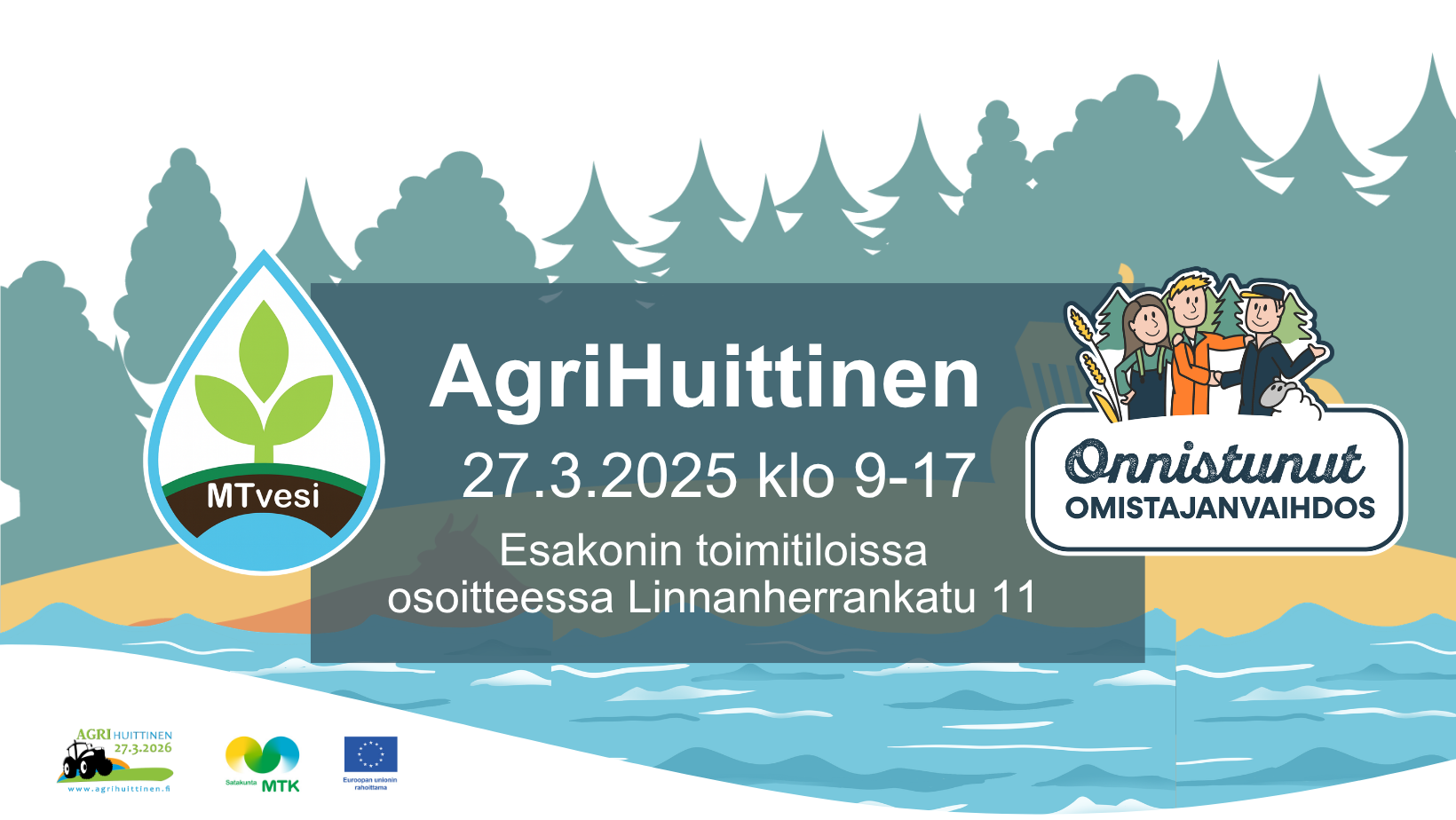 MTvesi ja Onnistunut omistajanvaihdos -hankkeet AgriHuittinen-tapahtumassa